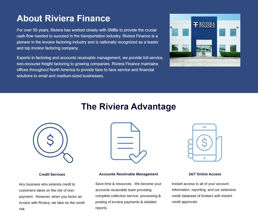 Riviera Finance Invoice Factoring